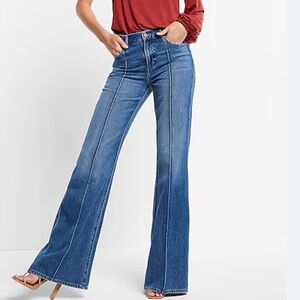 Women's Blue Flared Jeans